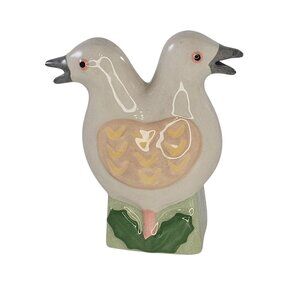 Rachel Bass Christmas Collection Pie Birds Two Turtle Doves LE *Chipped*